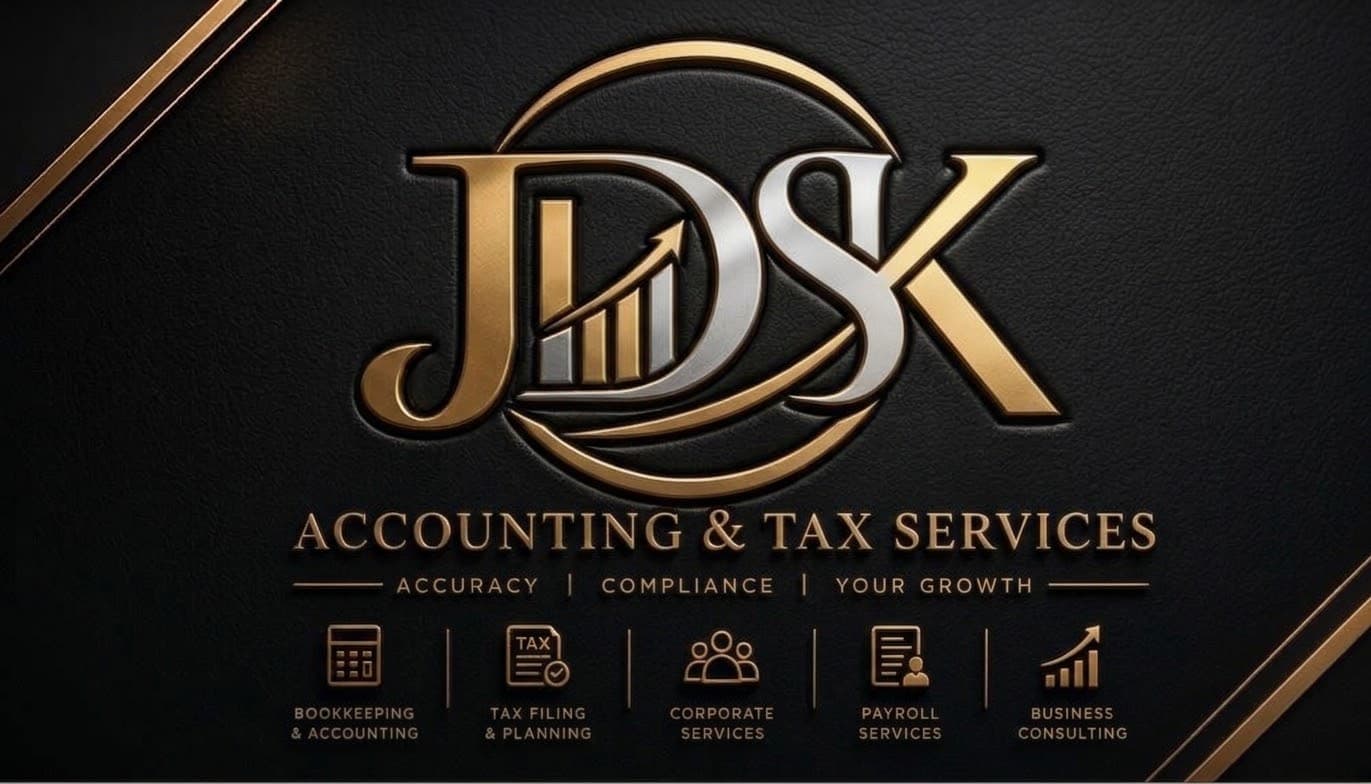 JDSK Accounting & Tax Services logo — Accuracy, Compliance, Your Growth